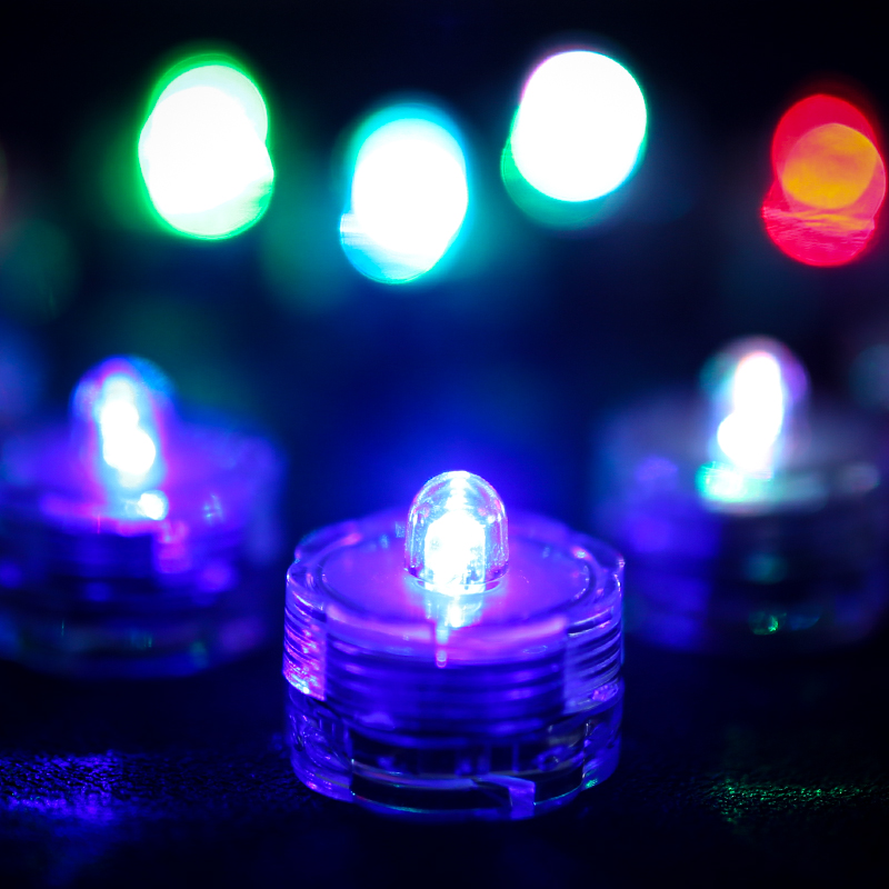 12/24PCS Tea Light Submersible Waterproof Battery Operated Vase Light Home Decor - Picture 18 of 48