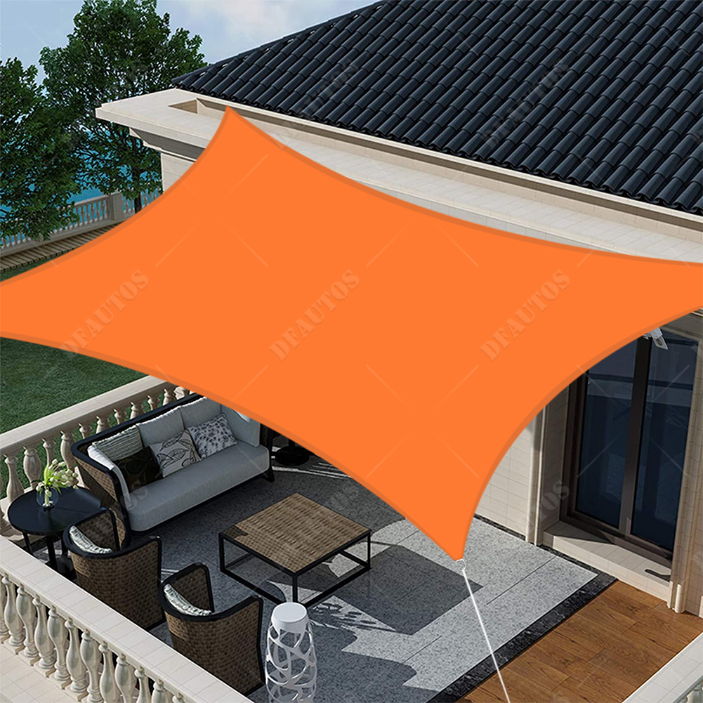 Sonnensegel Wasserdicht Rechteck Sonnenschutz Tarp Camping UV Schutz PES Balkon