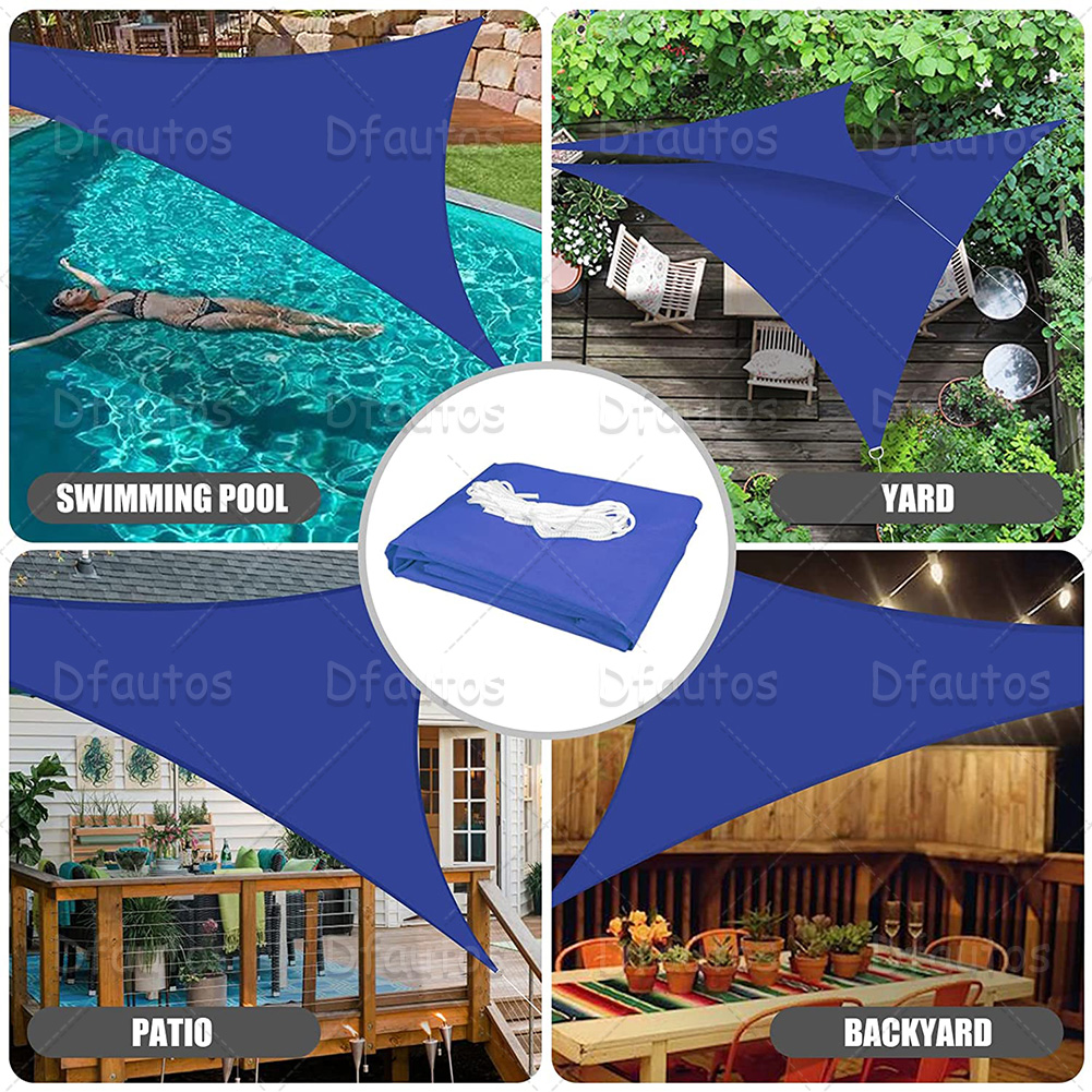 Sun Shade Sail Garden Patio Awning Canopy Waterproof UV Triangle Cover Outdoor