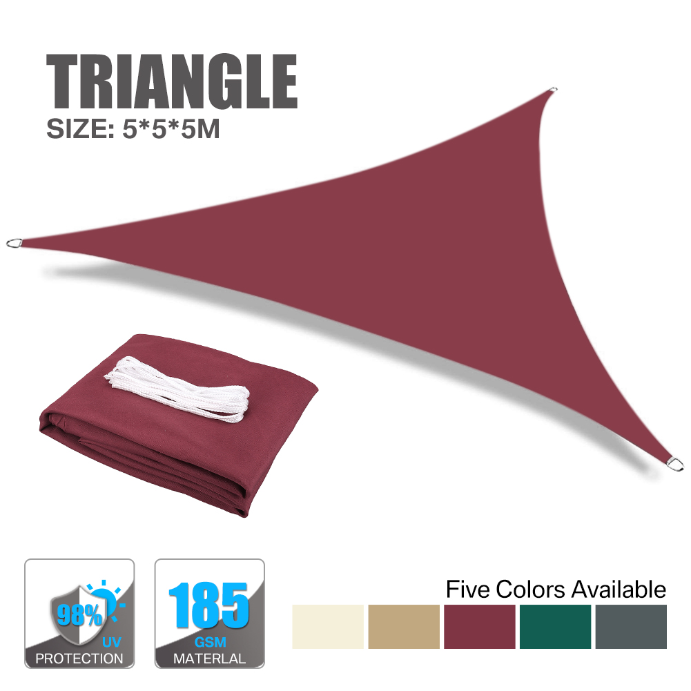 WATERPROOF HEAVY DUTY SUN SHADE SAIL GARDEN PATIO AWNING CANOPY 98% UV BLOCK UK - Picture 55 of 94