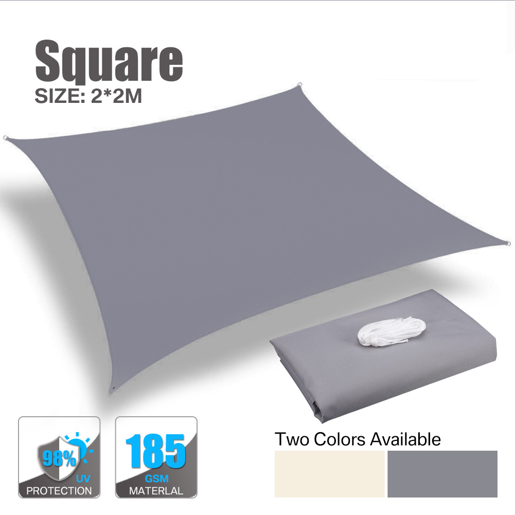 WATERPROOF HEAVY DUTY SUN SHADE SAIL GARDEN PATIO AWNING CANOPY 98% UV BLOCK UK - Picture 45 of 94