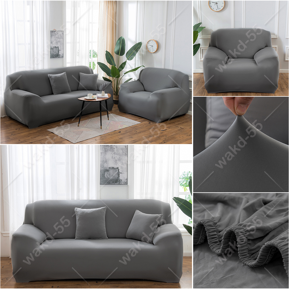 2x Stretch Sofa Covers Corner Couch Slipcover for L Shape Detachable Sectional - Picture 14 of 61