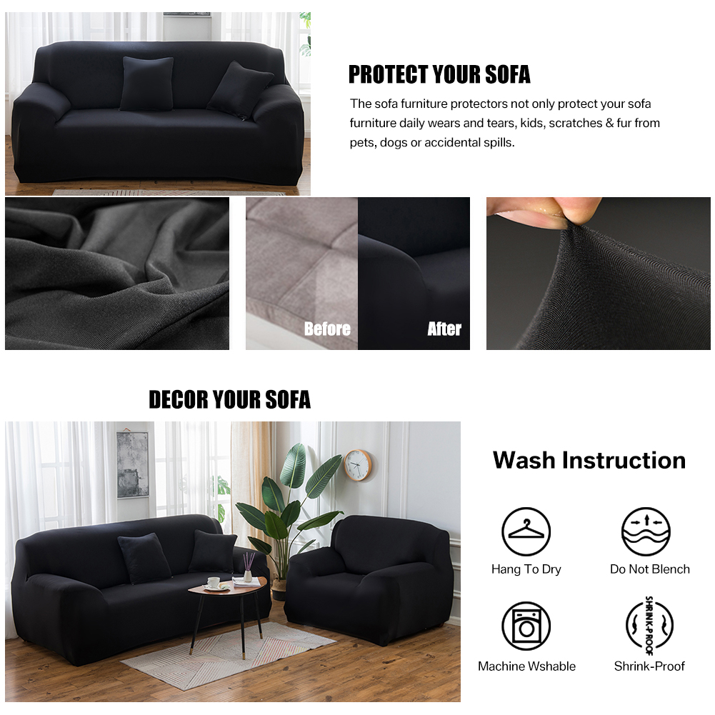 2x Stretch Sofa Covers Corner Couch Slipcover for L Shape Detachable Sectional - Picture 22 of 61