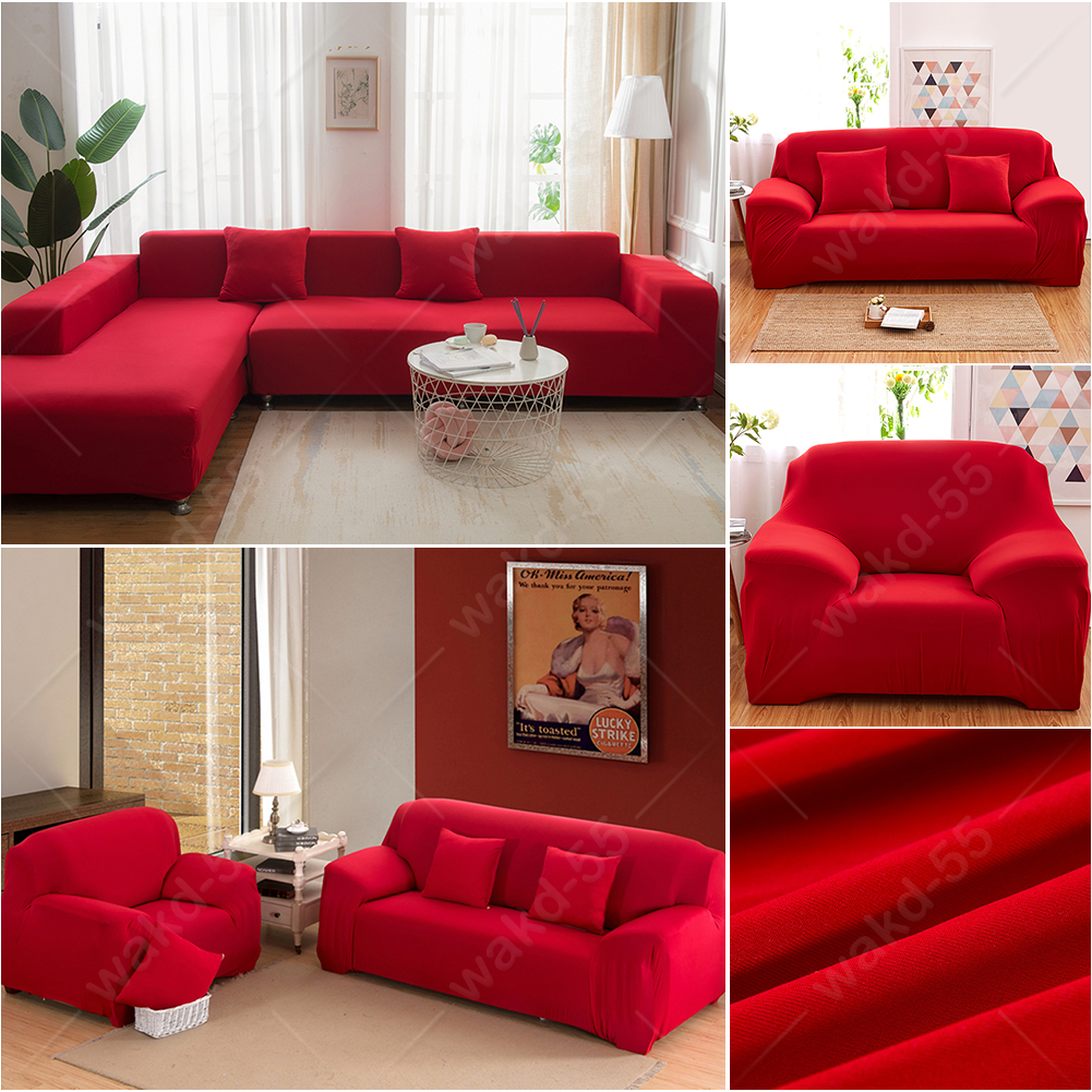 2x Stretch Sofa Covers Corner Couch Slipcover for L Shape Detachable Sectional - Picture 27 of 61