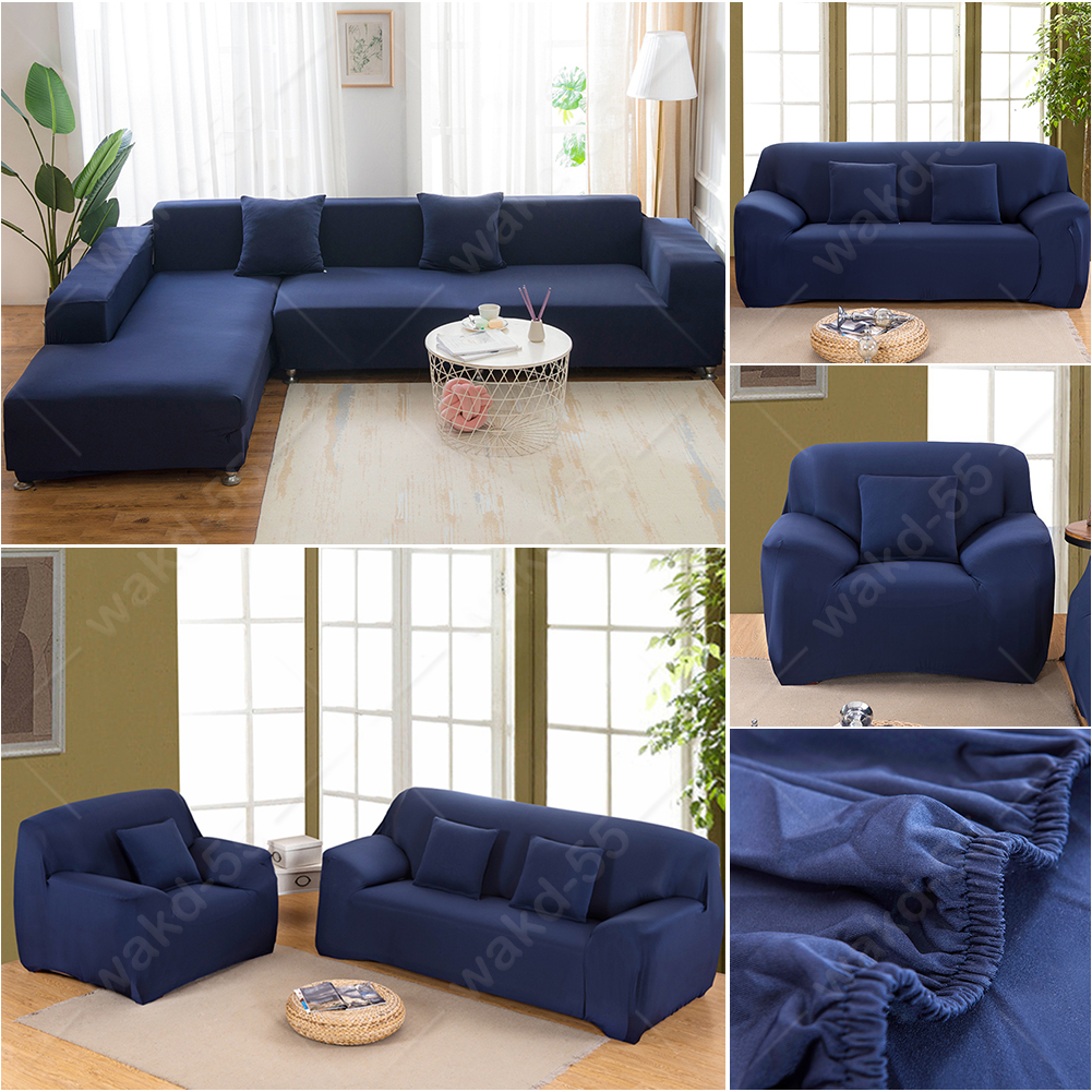 2x Stretch Sofa Covers Corner Couch Slipcover for L Shape Detachable Sectional - Picture 20 of 61