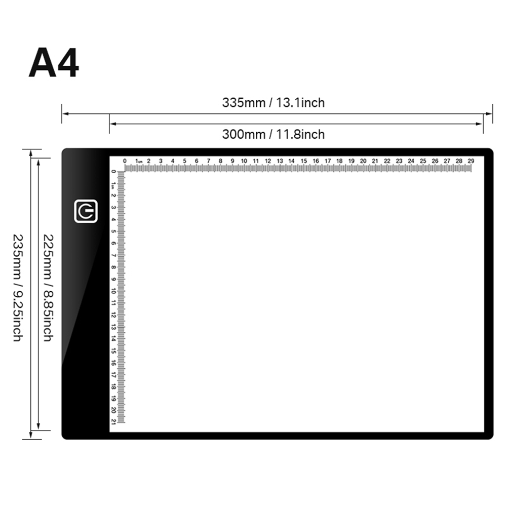 A3 LED Zeichnung Zeichenbrett Leuchtkasten Tattoo Kunst Schablone Ultradünn Lightbox Pad - Bild 14 von 47