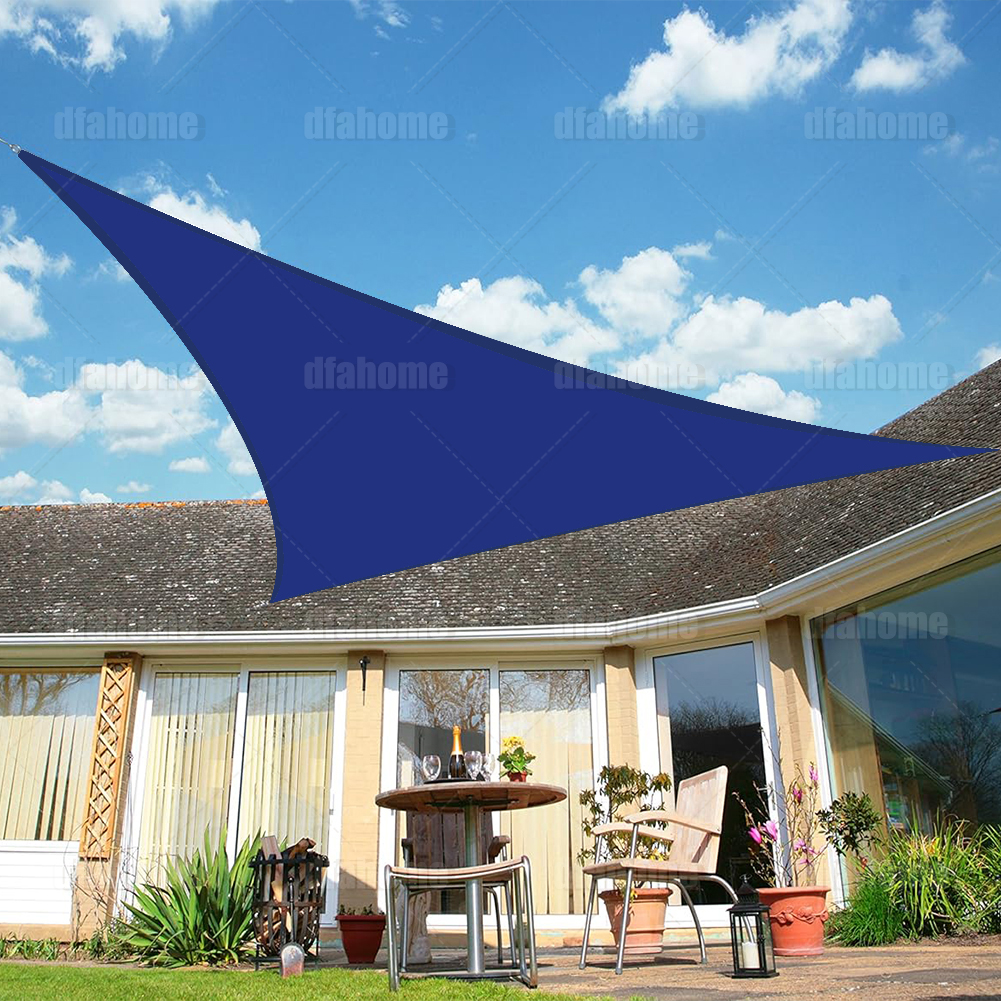 Sun Shade Sail Garden Patio Awning Canopy Waterproof UV Triangle Cover Outdoor