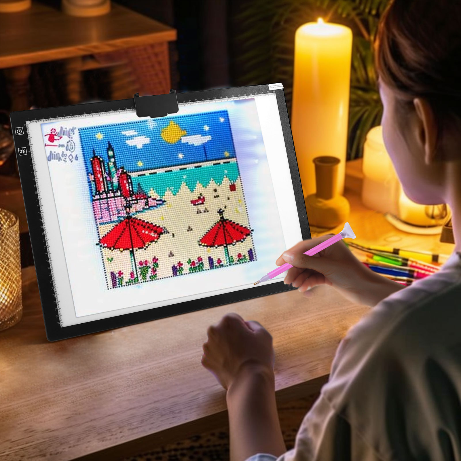 A3 LED Zeichnung Zeichenbrett Leuchtkasten Tattoo Kunst Schablone Ultradünn Lightbox Pad - Bild 32 von 47