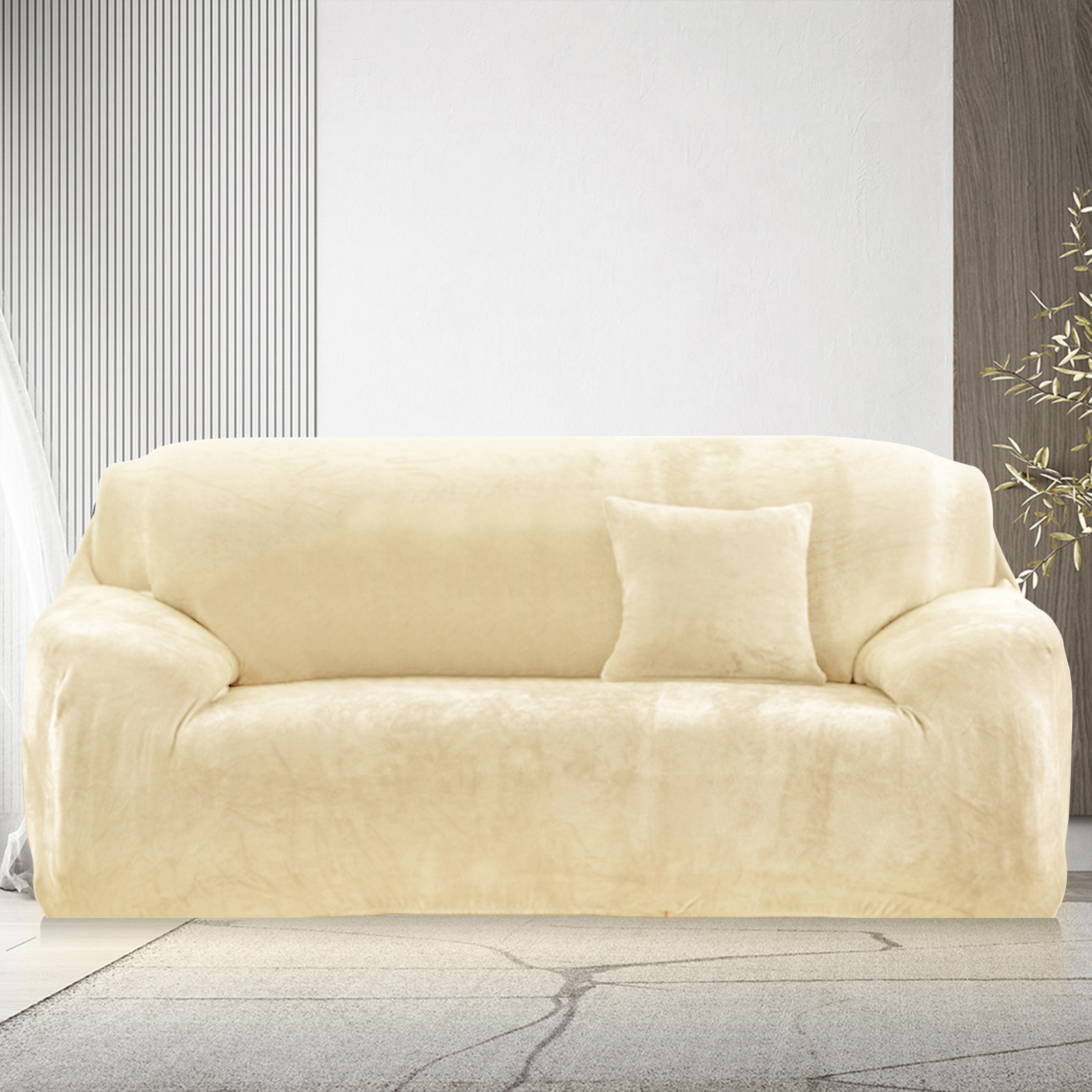 UK SAMT Elastisch STRETCH SOFABEZÜGE Schutzbezug Sofa 1/2/3/4 Sitzer - Bild 68 von 70