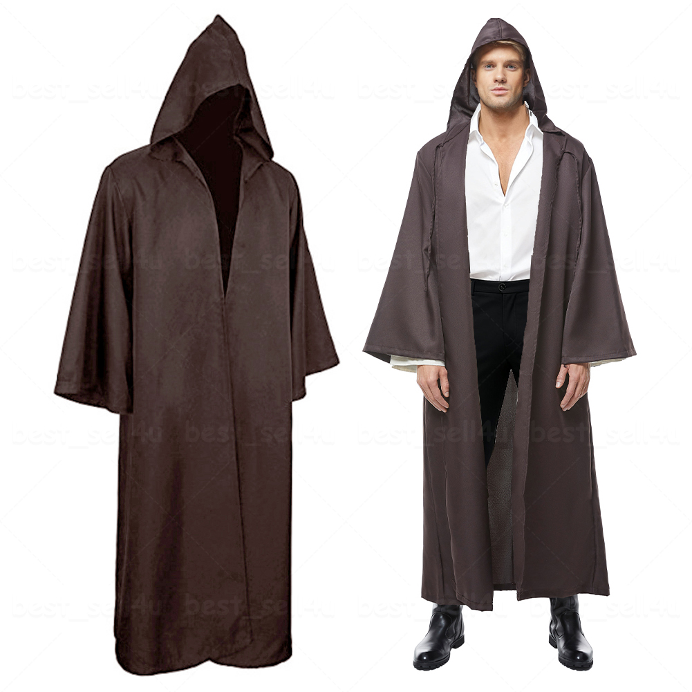 Cape à Capuchon Jedi Chevalier Star Wars - Déguisement Halloween Et Cosplay Adulte Enfant