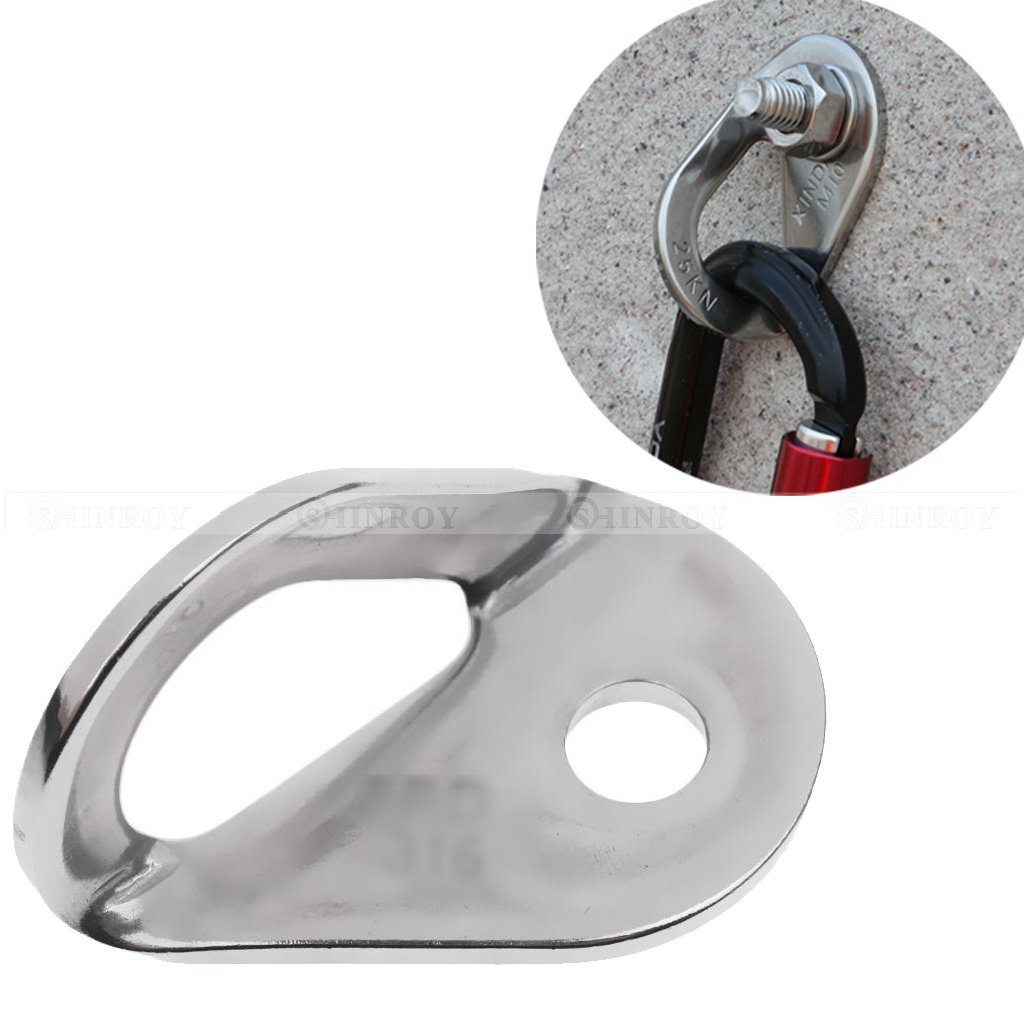 Stainless Steel Rock Climbing Anchor Hanging Bolt Hanger Equipment Gear