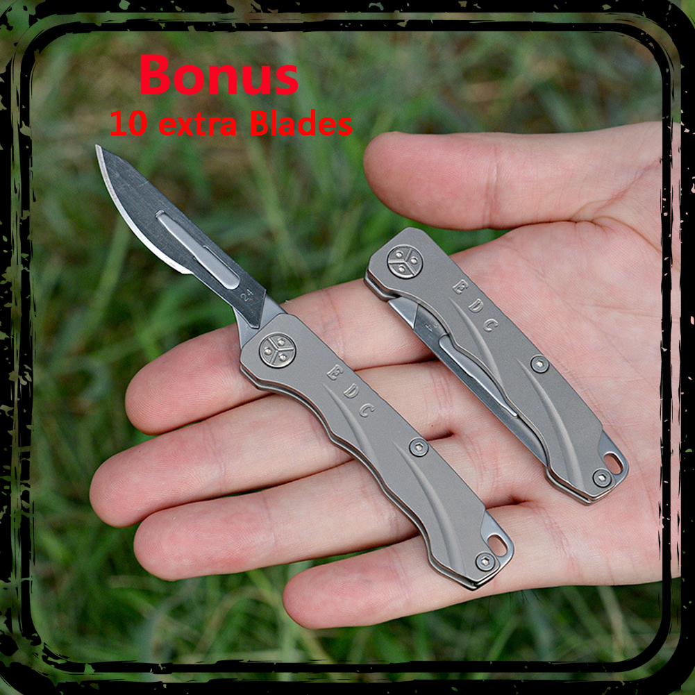Generic Klappmesser Skalpell Mit 10 Auswechselbare Klingen Figur 24