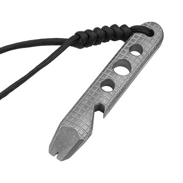 Titanium Pry Bar Crowbar Opener Multi Tools Outdoor Survival EDC Keychain Tool