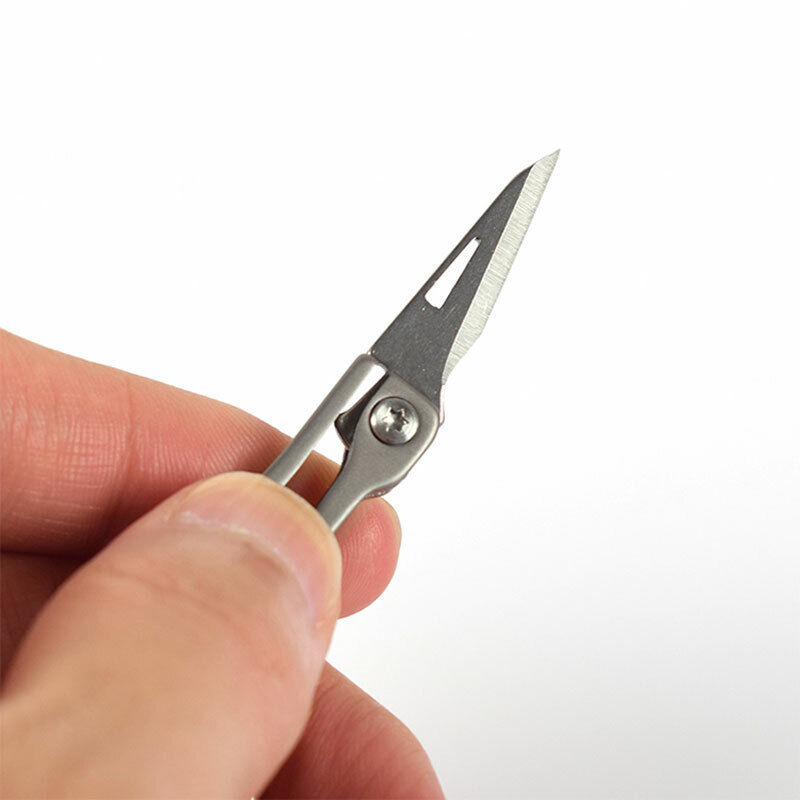 Mini TC4 Titanium keychain Folding Knife Letter Opener Tool