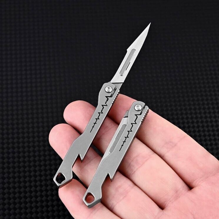 TITANER Titanium EDC Folding Small Pocket Scalpel Brazil