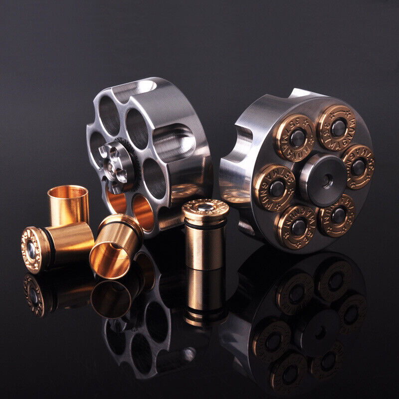 iNDY THiCC/Chelsea M(SS)ハンドスピナー Stainless Steel Revolver Finger Spinner Hand Fidget Pocket
