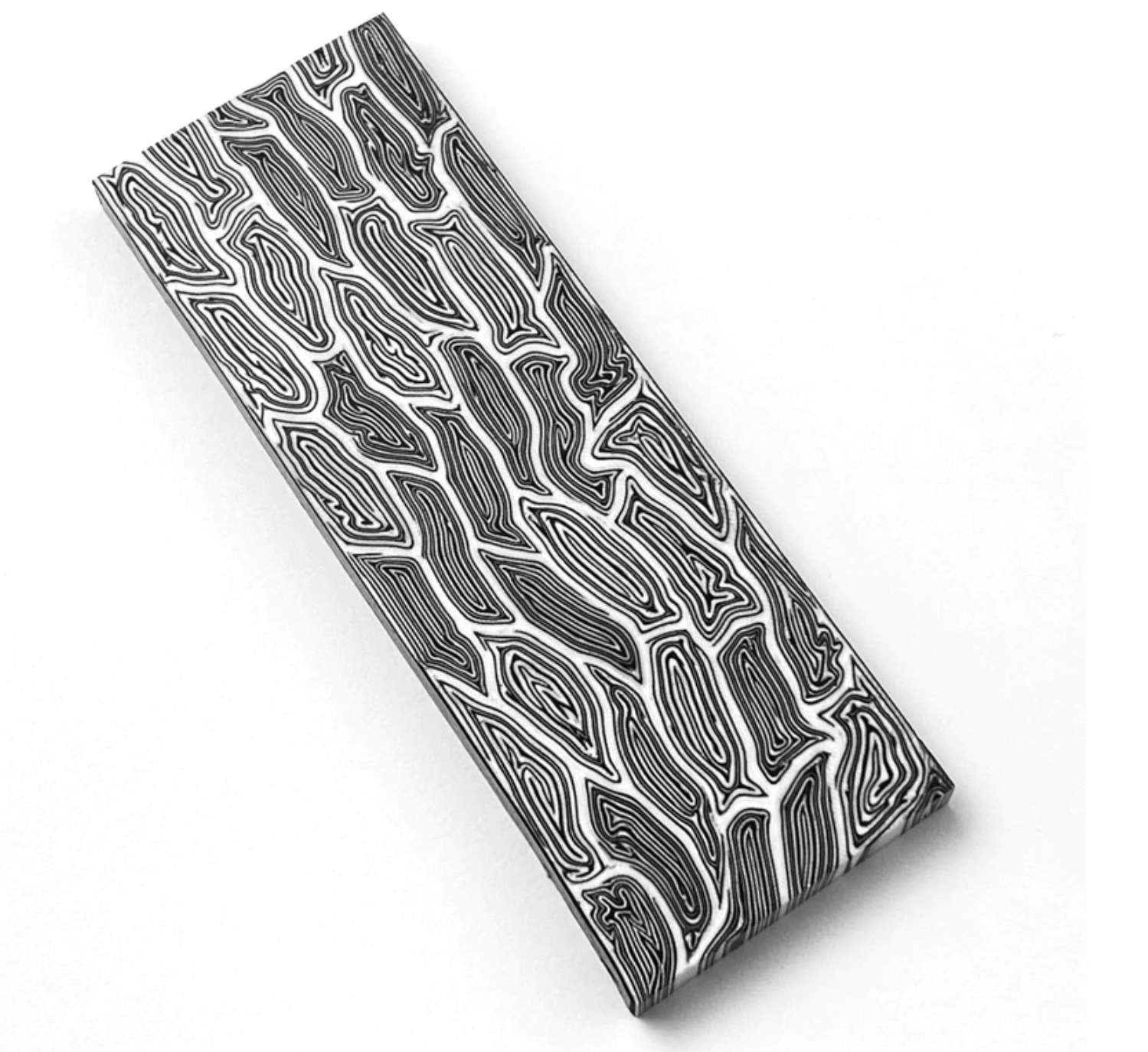 2 PIECES G10 Knife Handle Material Blanks Scales Composite Damascus Pattern