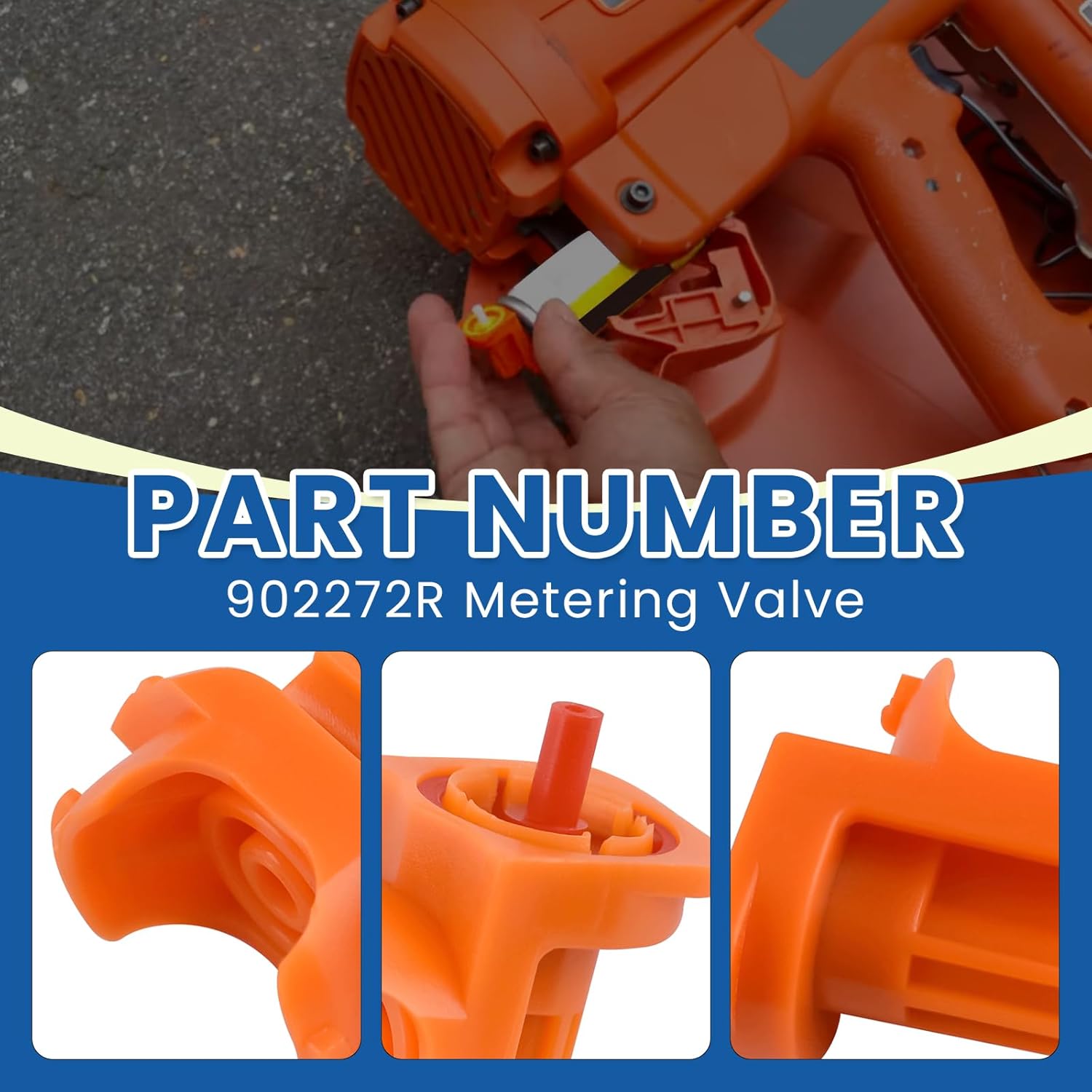 5Pcs 902272R Metering Valve For Paslode 900420 Nail Gun and Orange
