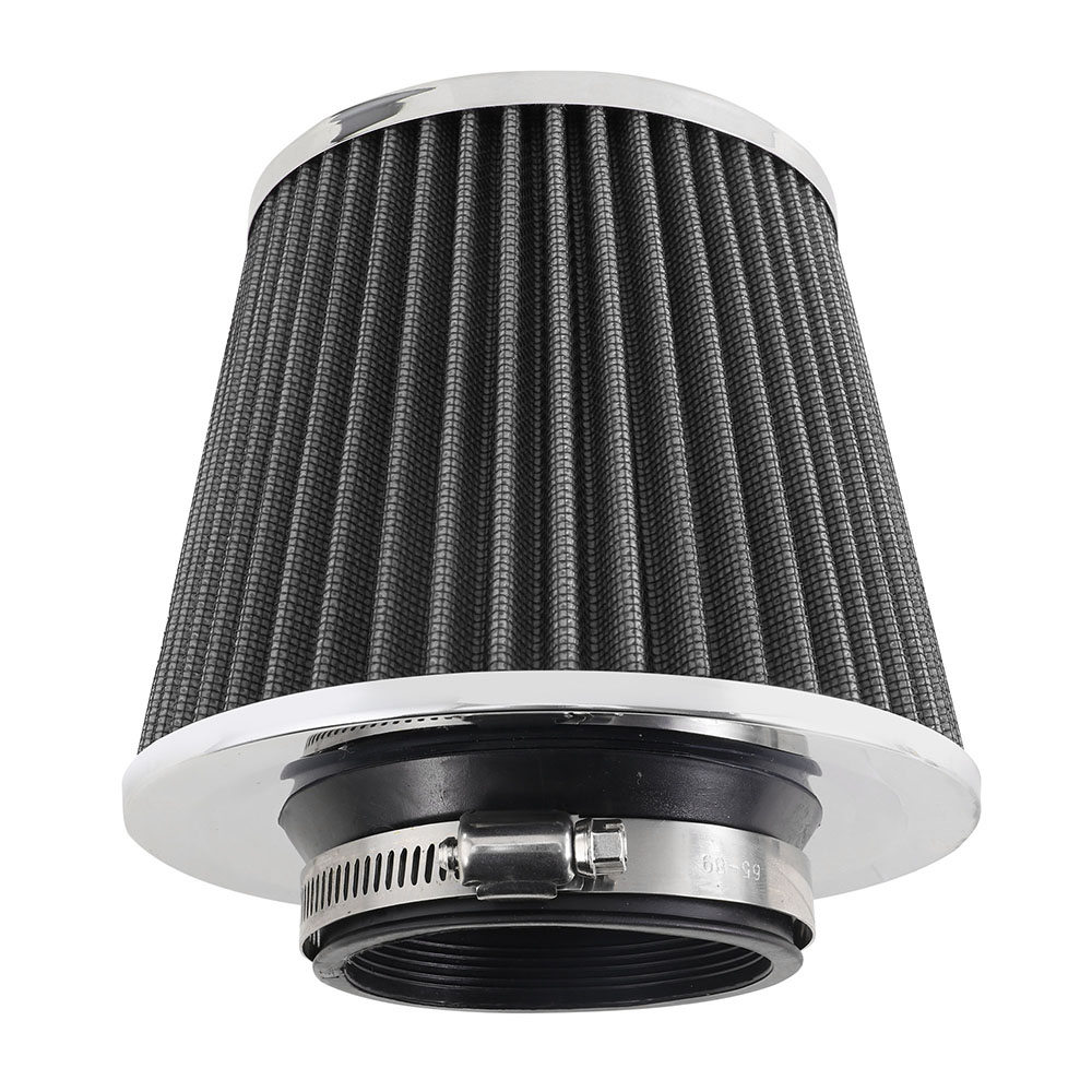thumbnail image 2 of Universal 76mm Silver Cold Air Intake Kit - Induction Filter & Pipe System For Most Cars 2 of 2