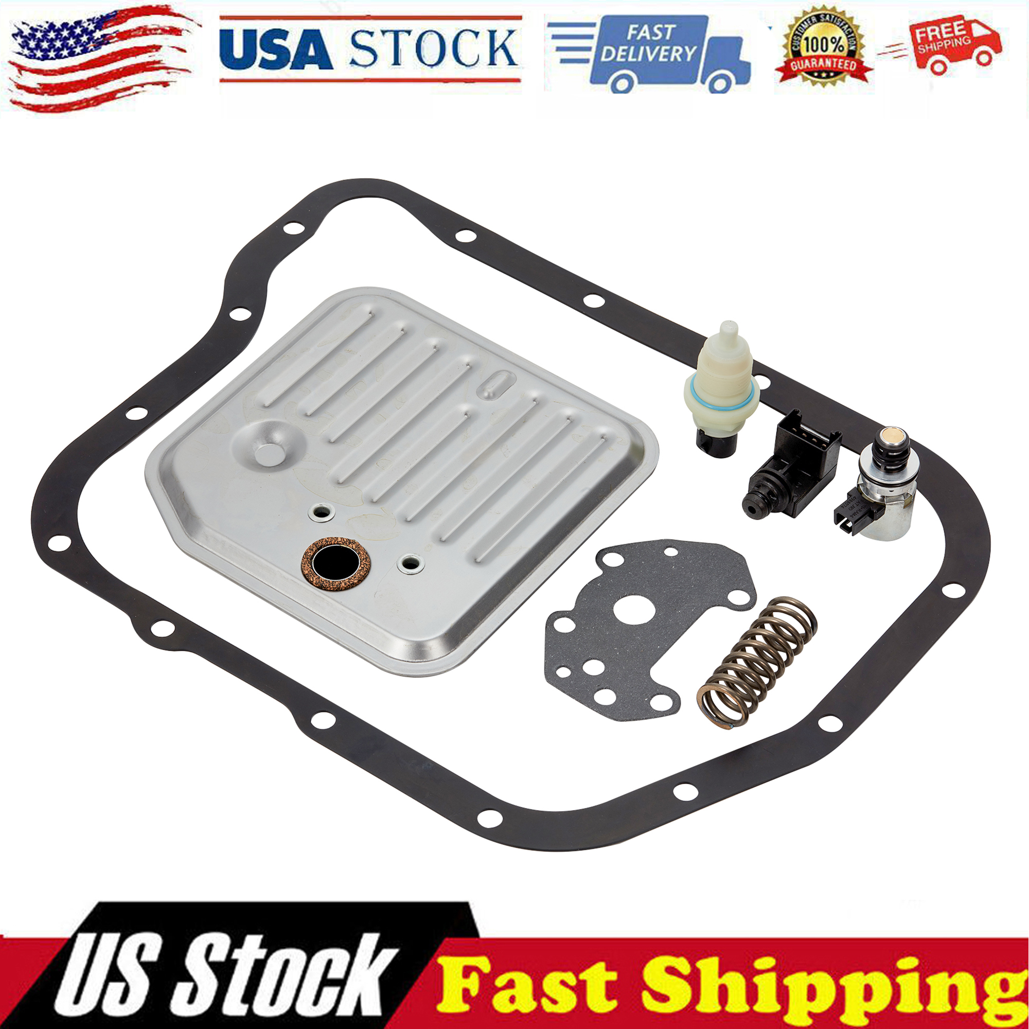 A518 46RE 48RE Transmission Filter Kit Solenoid & Sensor For Jeep
