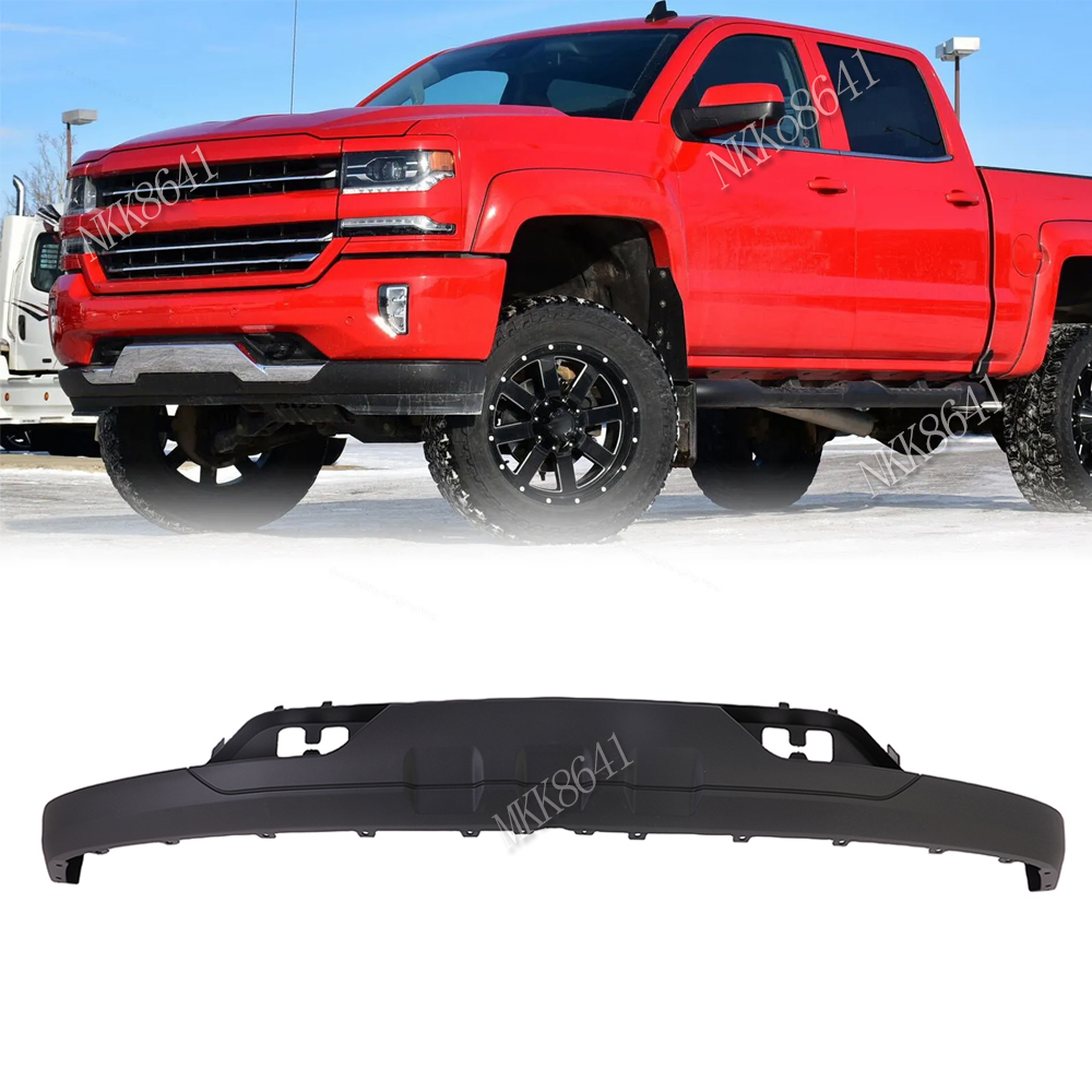 Front Bumper Valance For 2016-19 Chevy Silverado 1500 w/ Tow Hook Holes Front Bumper Valance For 2016-19 Chevy Silverado 1500 w/ Tow Hook Holes