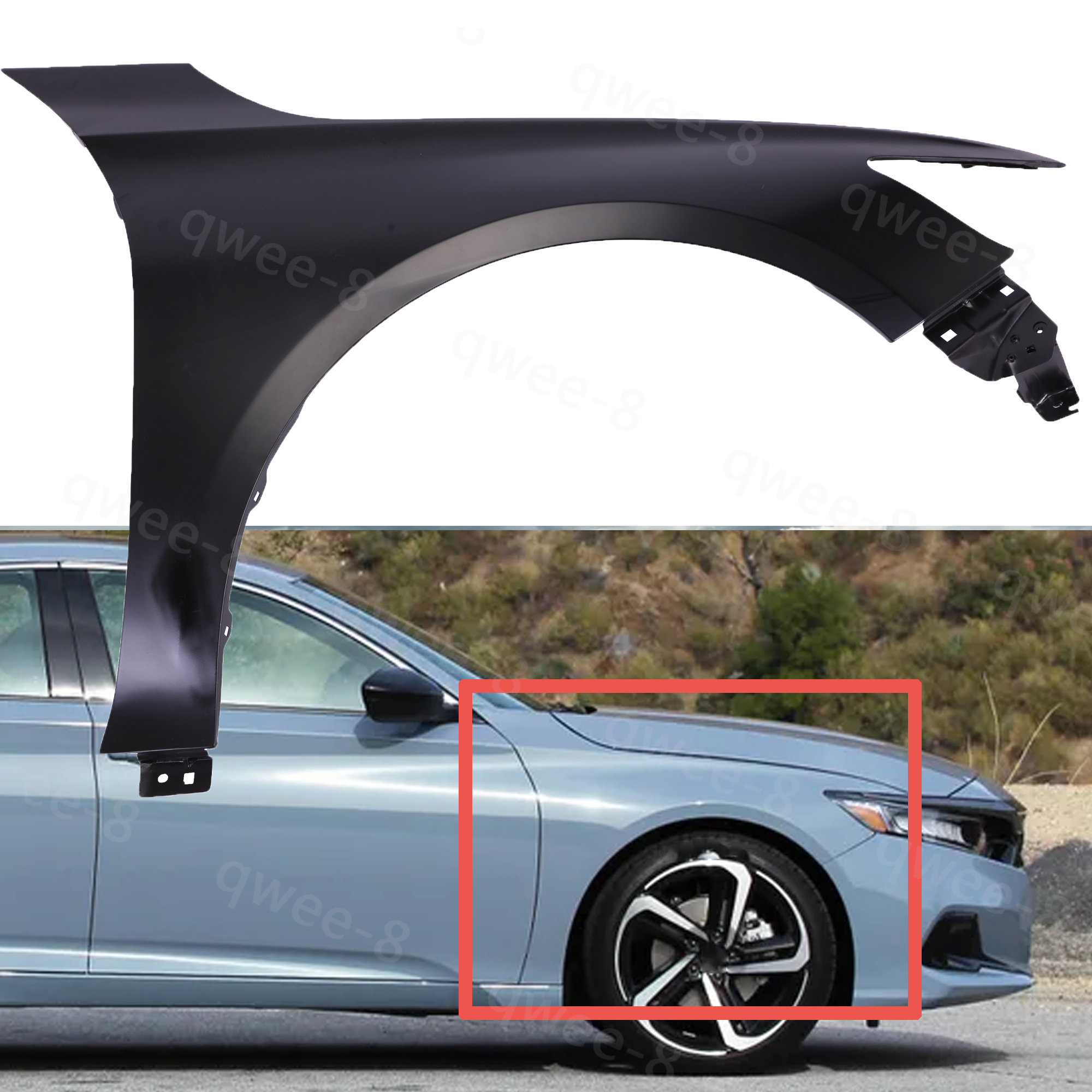 60210TVAA00ZZ Front Passenger Side Fender For 2018-2022 Honda