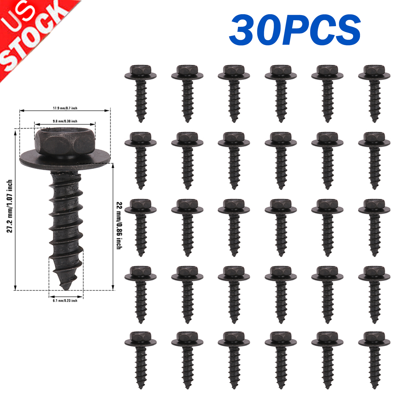 For Toyota Lexus 90159-60477 Bumper Splash Shield Fender Screw