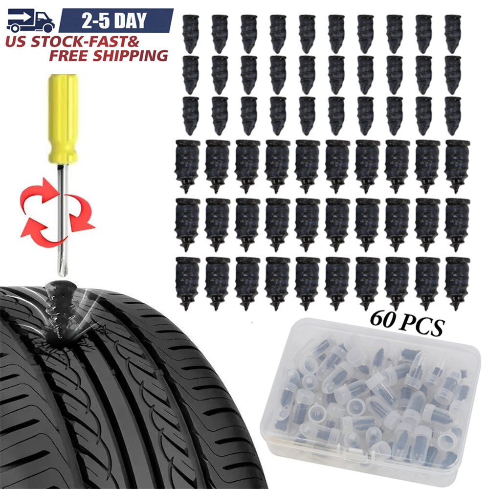 61pcs Car Tubeless Vacuum Tyre Puncture Repair Kit Screw Nails