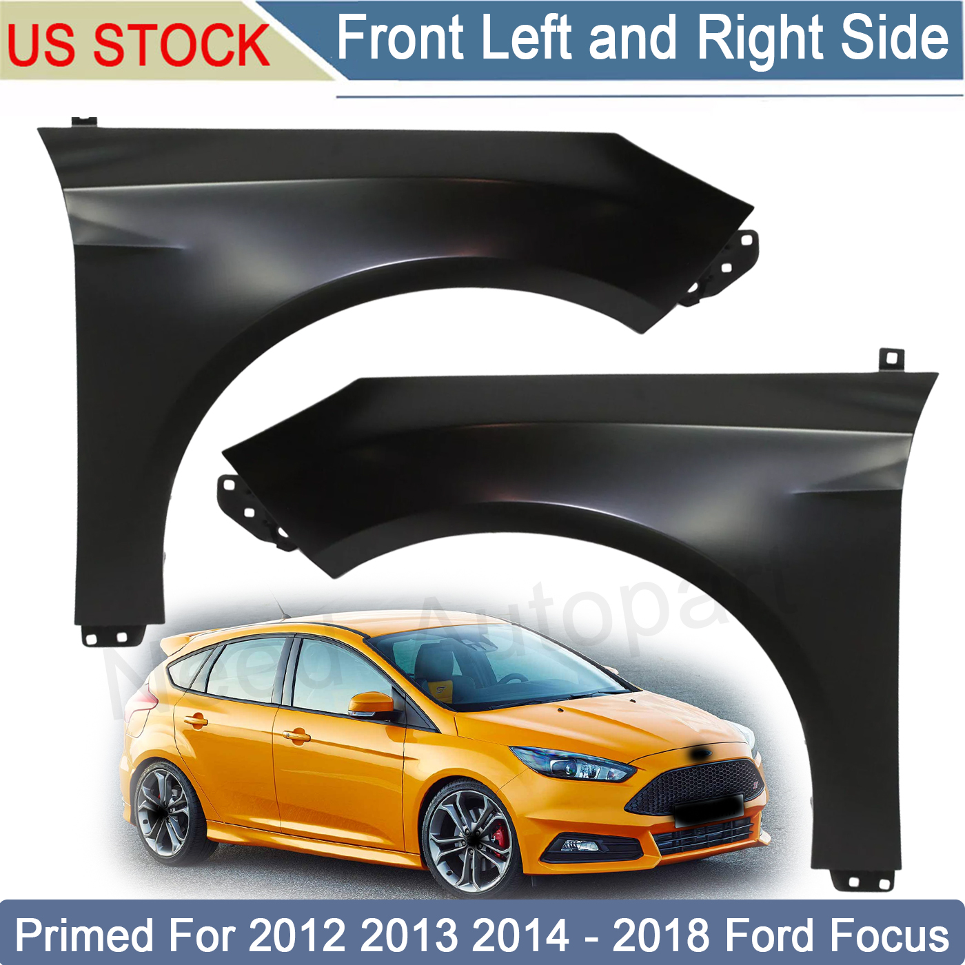 Painted 2012-2018 Ford Focus Front Fender | Genuine OEM