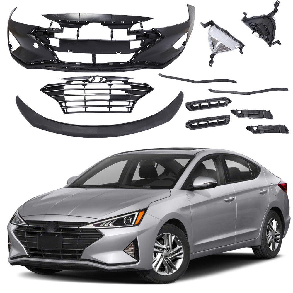 HYUNDAI ELANTRA SEDAN FRONT BUMPER COVER PRIMED (KOREA) OEM#86511F2AA0 2019- 2020 PL#HY1000237
