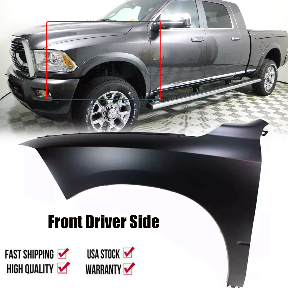 Fender For 2009-2018 RAM 1500 Front Driver Side Primed Steel