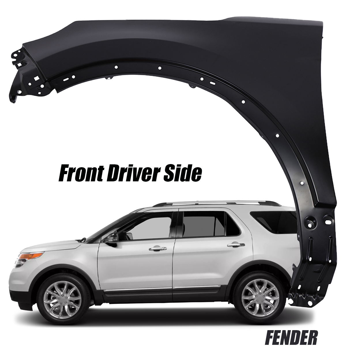 Front Driver LH Side Fender For 2011 2012 2013 2014 2015 Ford