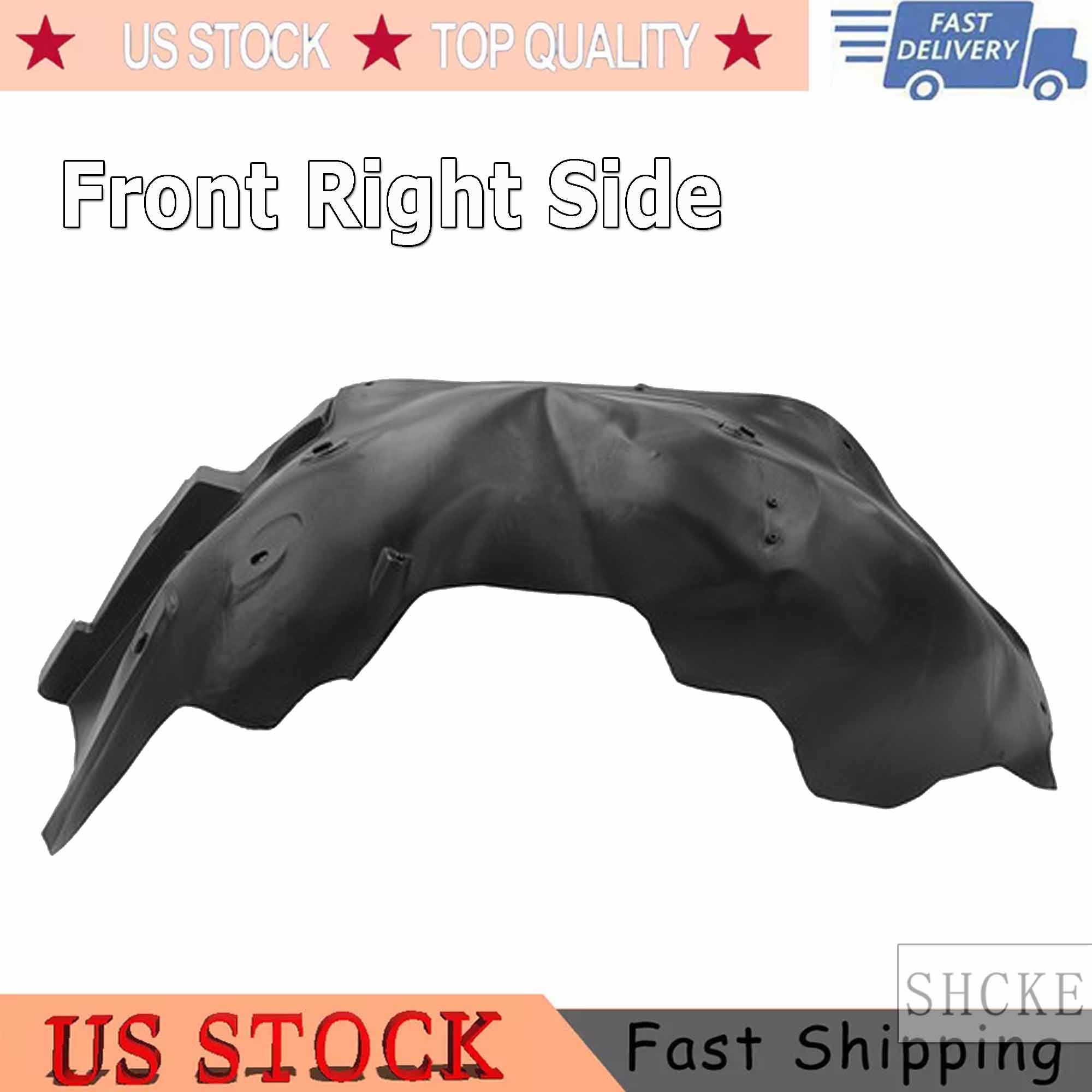 AM Autoparts Front Right Inner Fender Liner For 2007-2013 GMC Sierra 1500 - GM1249189 / 25828534