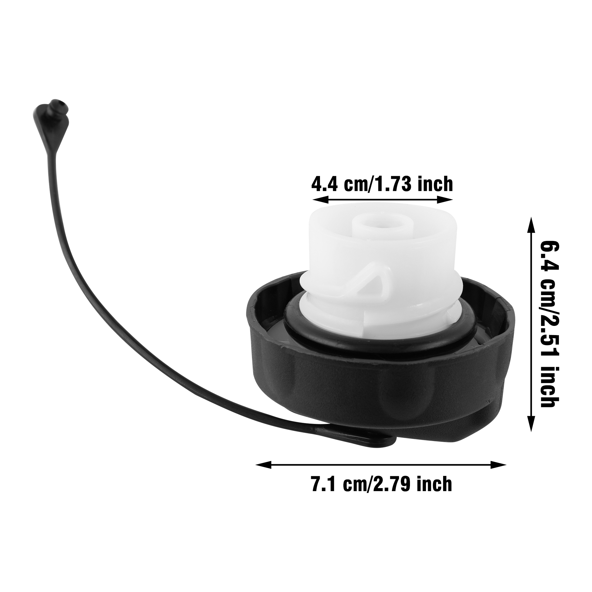 OE # 52124512AA Non Locking Gas Cap Fuel Filler Neck Cap 1PC Fits Select 2015 2017 Chrysler 200 Limited 2011 2013 Jeep Grand Cherokee Laredo - Foto 5