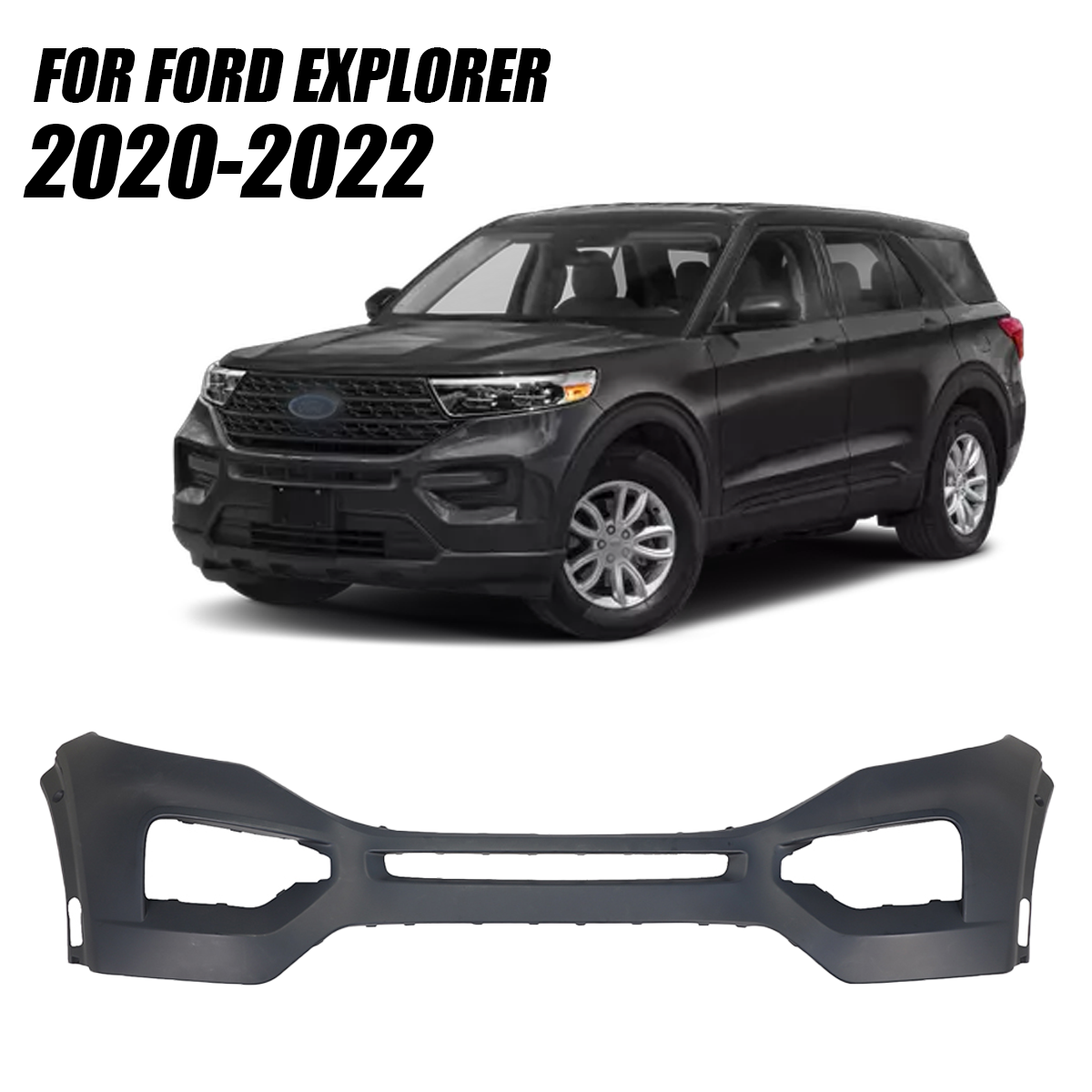 thumbnail image 2 of Front Lower Bumper Cover For Ford Explorer 2020-2021 – Without Sensor Holes – LB5Z-17D957-AB Replacement 2 of 3