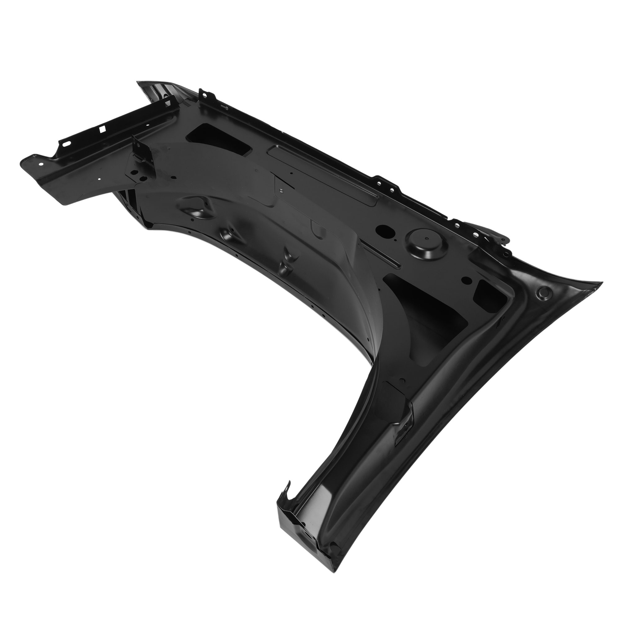 AV2012 Front Fender Reinforcement Plate - Satin Aluminum With Mounting Screws