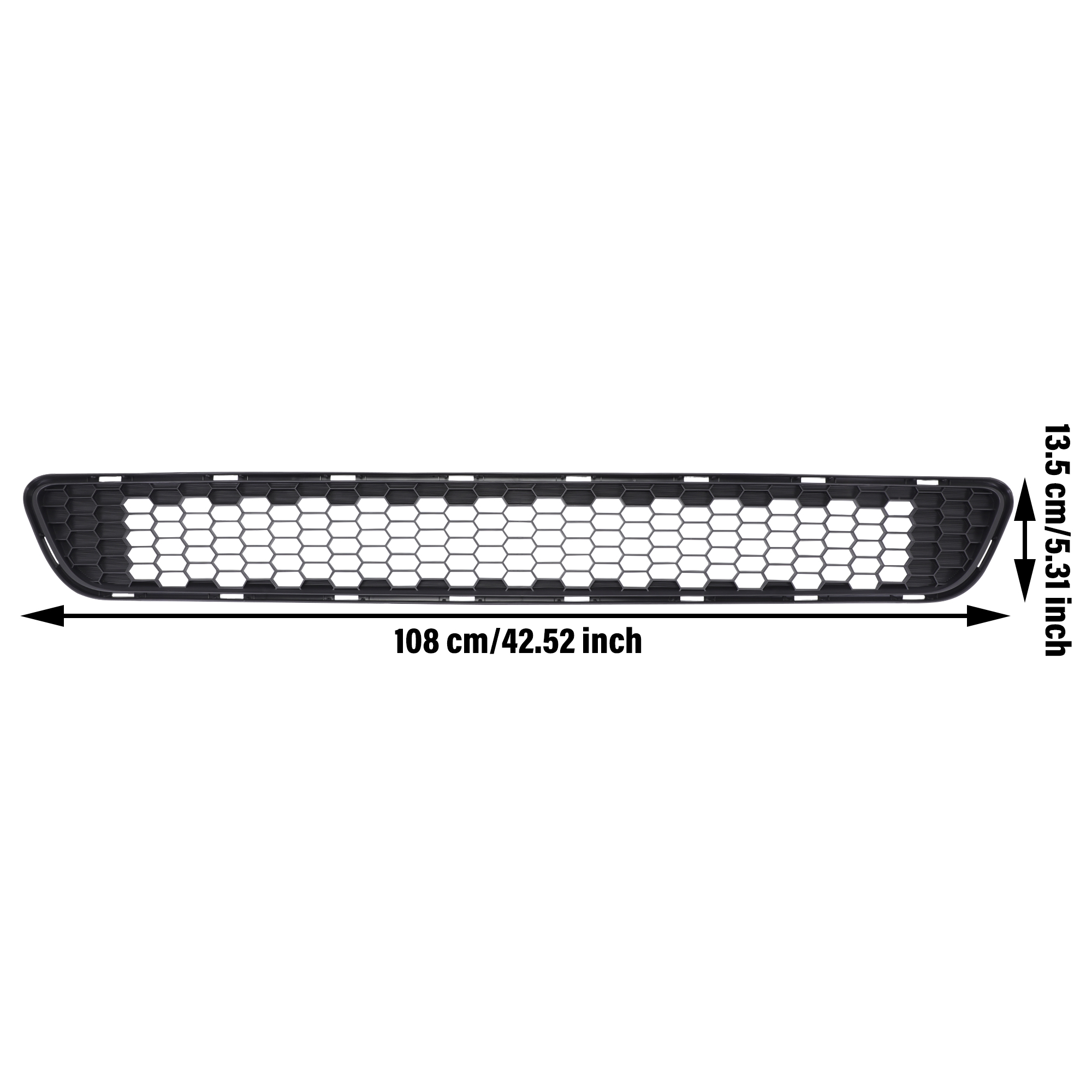 ACP Black Honeycomb Front Lower Bumper Grille For 2011-2017 Toyota Sienna (Base, LE, Limited, XLE) - Direct Fit