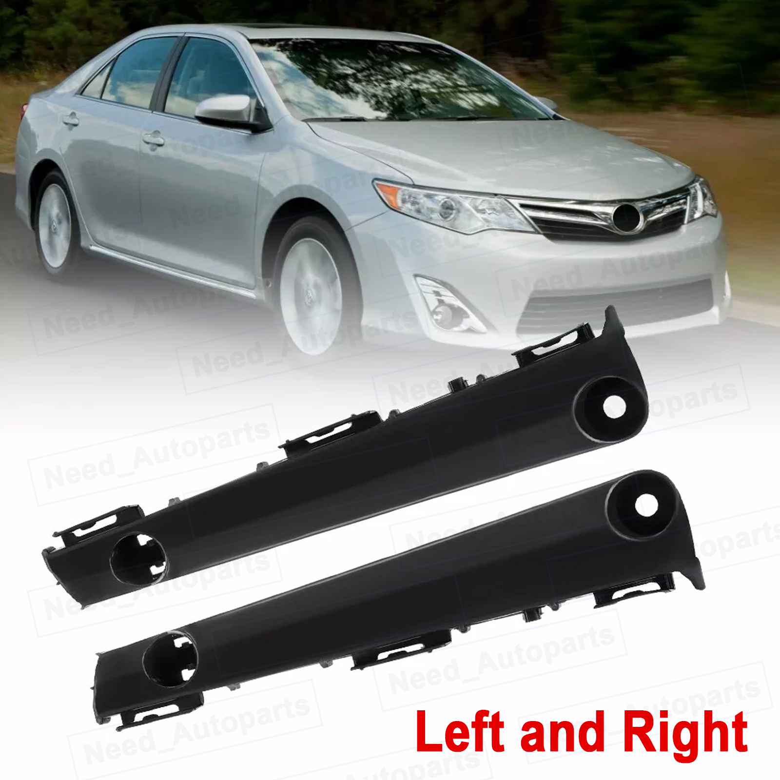 Front Bumper Retainer Support Brackets Set Of 2 – For Toyota Camry 2012-2014, LH & RH