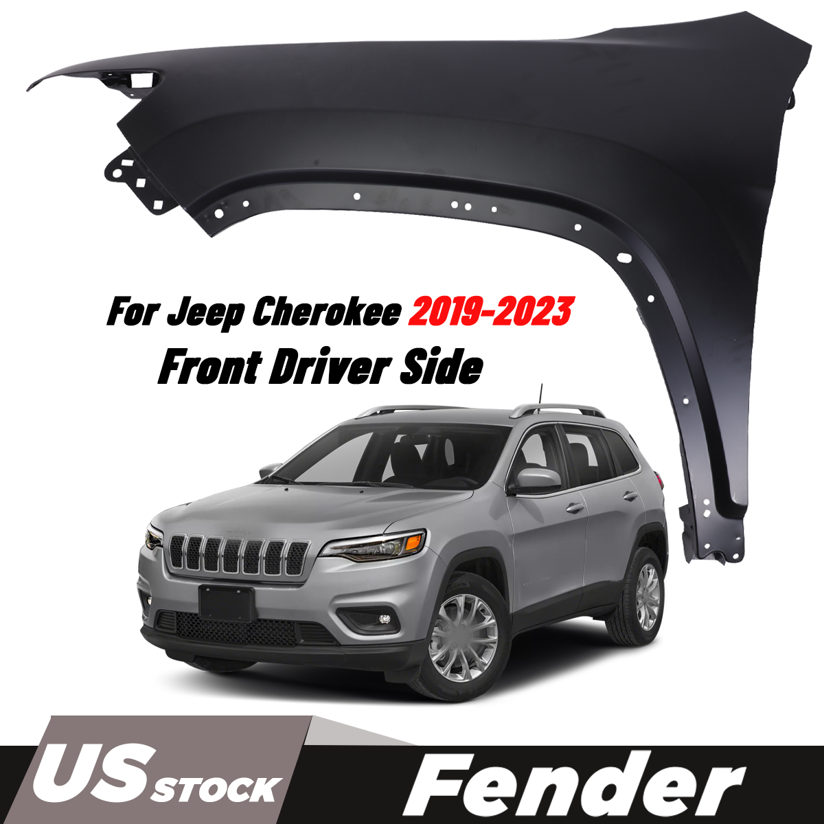 For 2019-2023 Jeep Cherokee Front Driver Side Fender