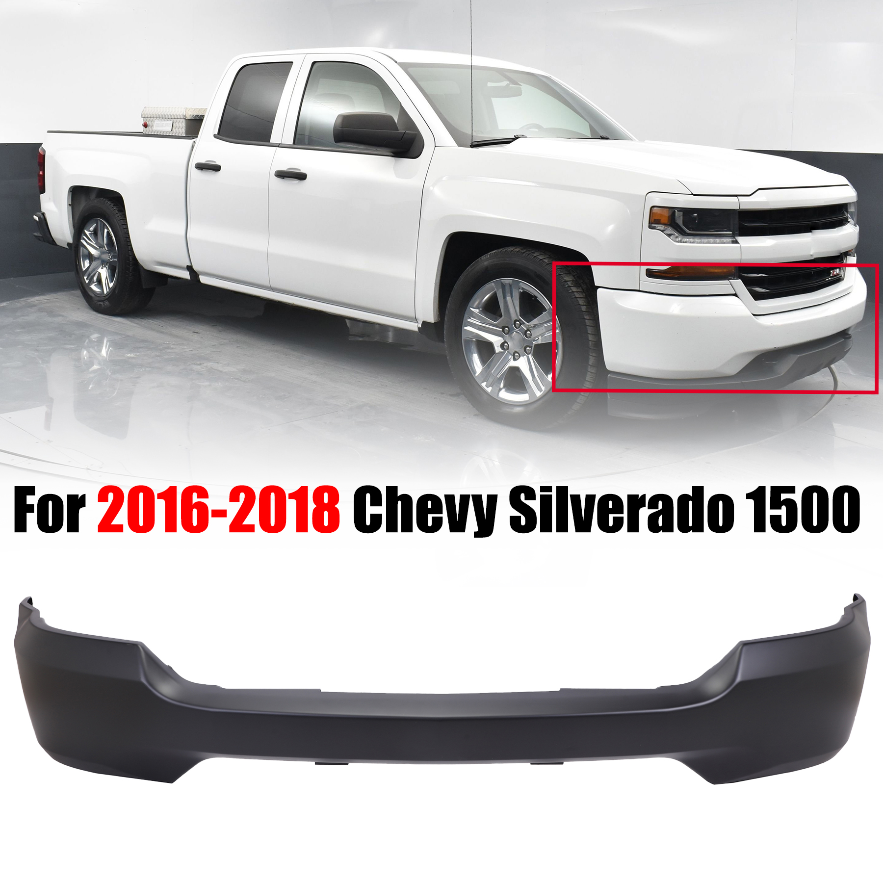 84029793 GM1002869 Steel Front Bumper For 2016-2018 Chevy