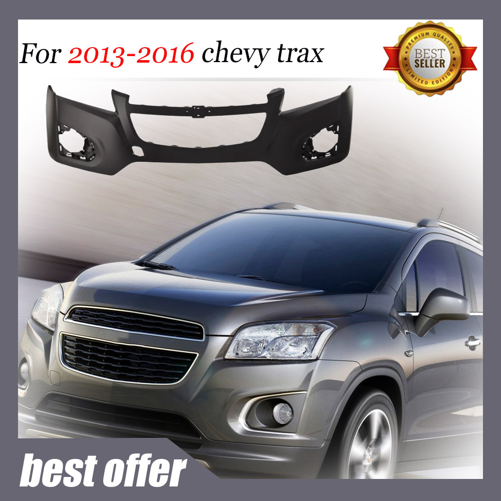 Front Upper Bumper Cover Primed For 2013-2016 Chevy Trax LS LT LTZ | W/ Fog Light Holes | 95242011