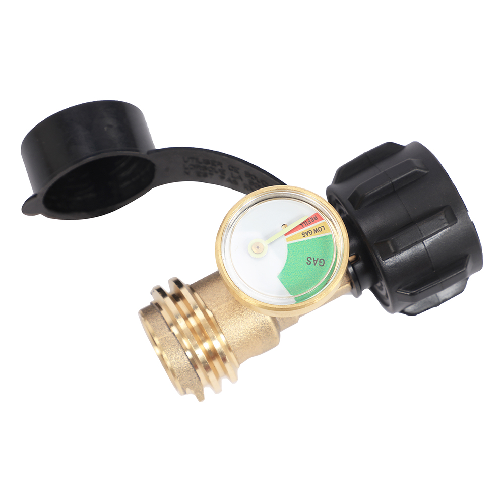 Super-homemarket Propane Tank Gauge Adapter – Brass, RV, BBQ, Gas Level Indicator