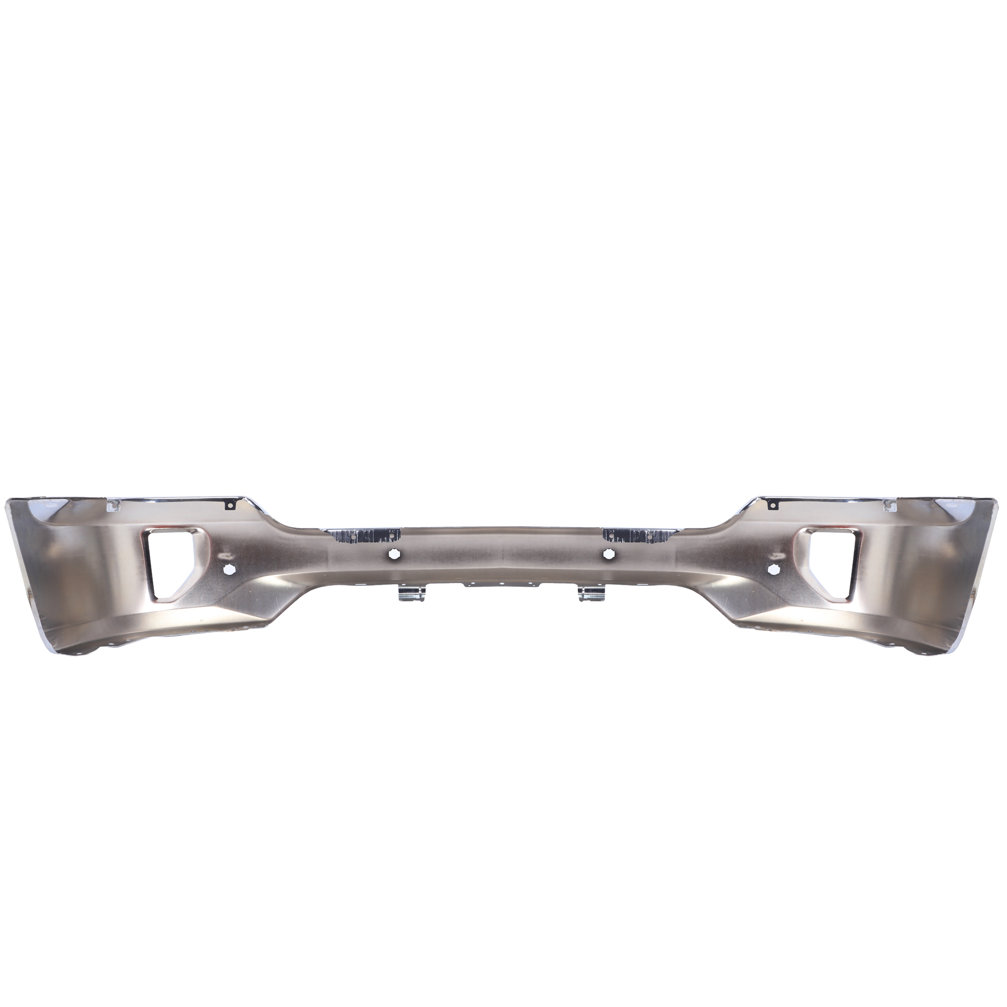 Chrome Front Bumper Face Bar For 2016-2019 Chevy Silverado 1500 W/ Sensor & Fog Light Holes