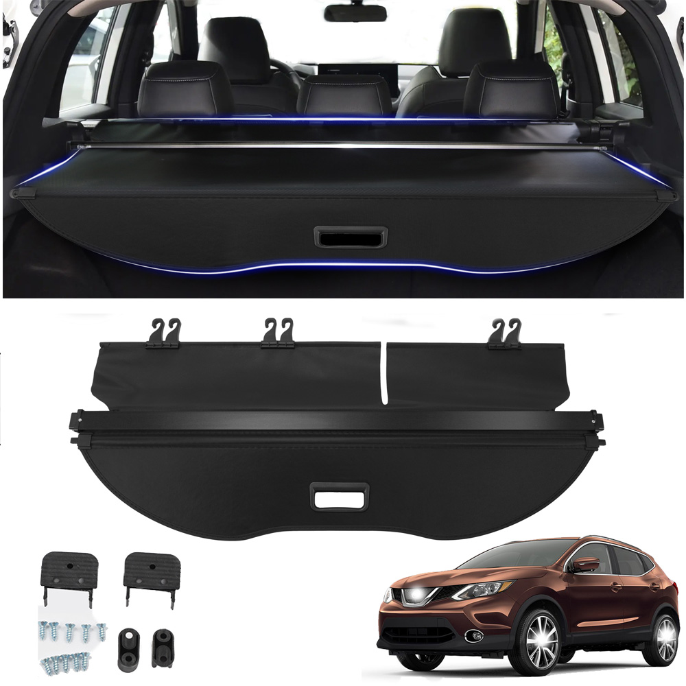 Cargo Cover for Nissan Rogue 2021 2022 2023 2024 2025 Carbon Fiber Black Cargo Cover Perfect for