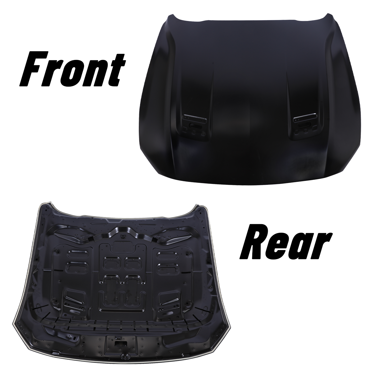 Hood Panel Black FO1230326 JR3Z16612A For 2018-2023 Ford Mustang