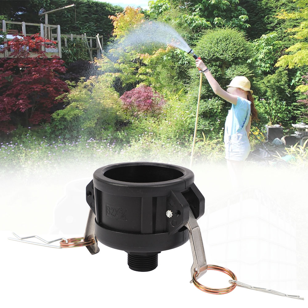 2 Pezzi Adattatore Scarico Per Serbatoio IBC 275/330 Galloni - Da 2" NPT A Tubo Da Giardino