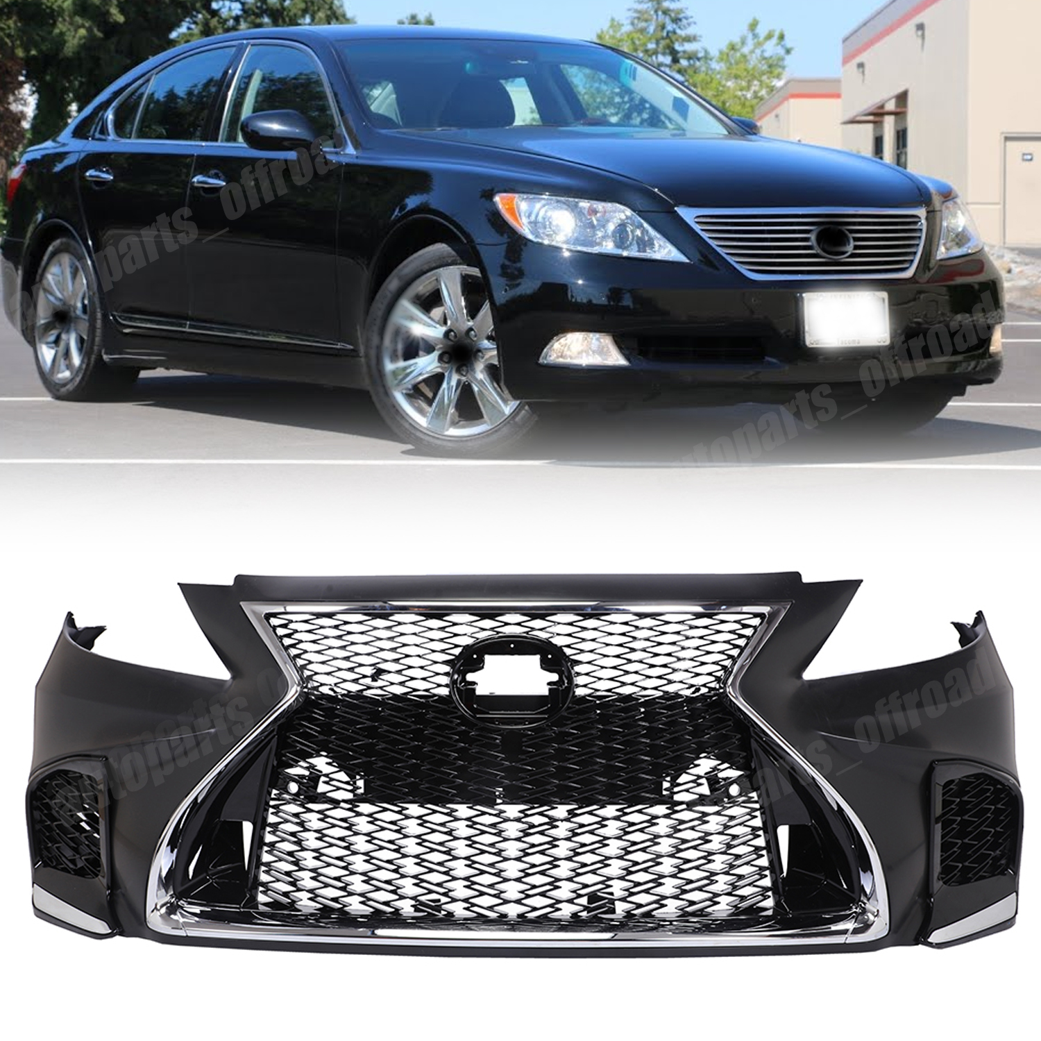 Fits For 2007 2008 2009 Lexus LS460 Front Bumper Assembly to 2018+