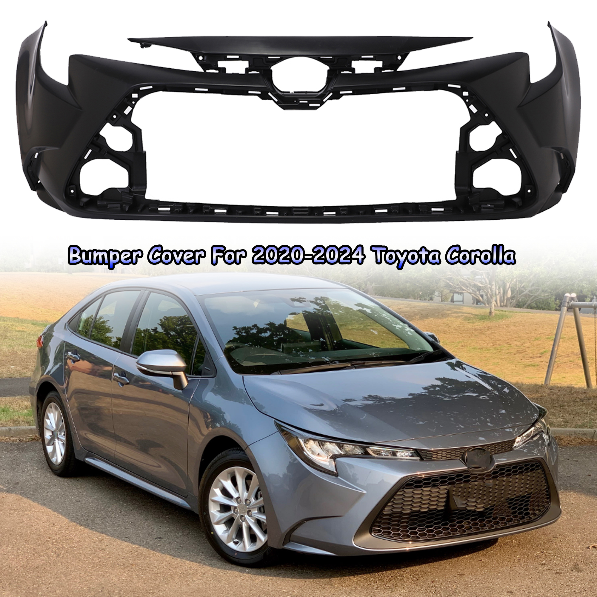 New Front Bumper Cover For 2020-2024 Toyota Corolla TO1000459