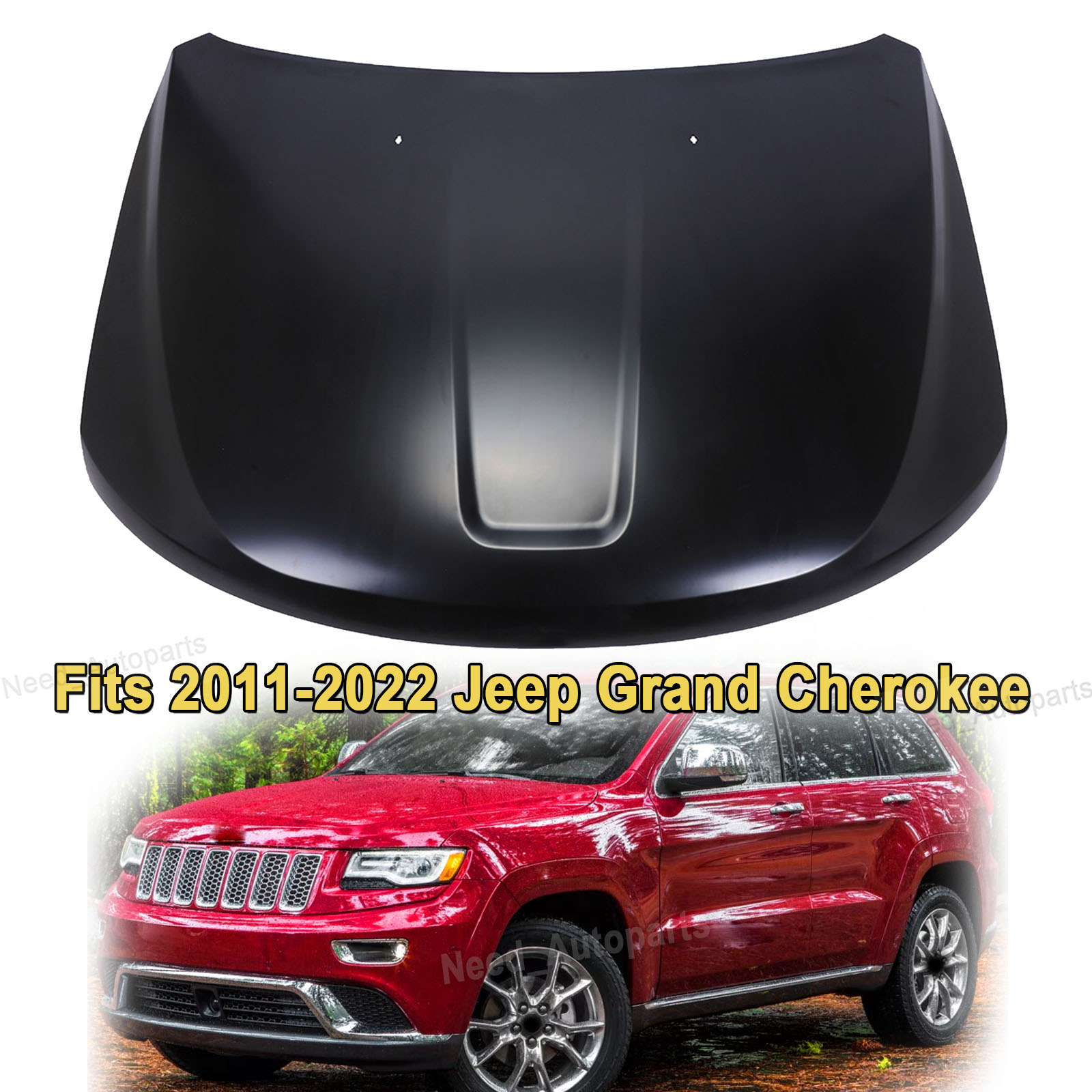 Primed Black Hood for Jeep Grand Cherokee 2011 2012 2013 2014 2015