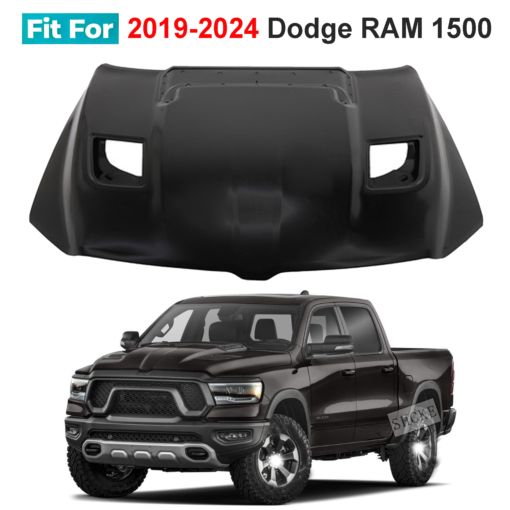 68276297AC New Replacement Hood Panel Fits 2019-2024 Ram 1500 | eBay